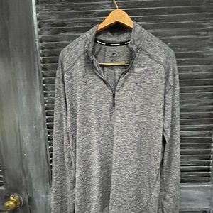 Nike 1/4 zip compression pullover for workout and athletics